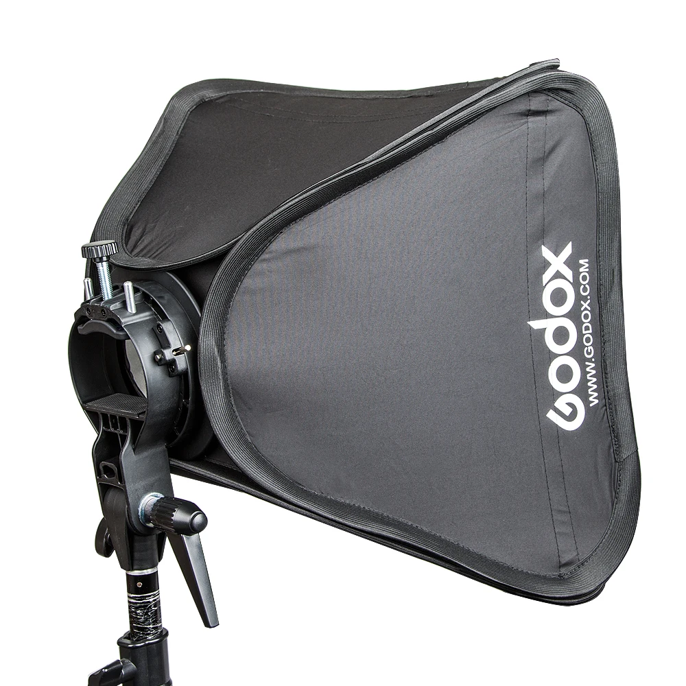 Godox Handy Speedlite софтбокс 40*40 см 15," с s-образным кронштейном Bowens крепление с сумкой для студийного фото освещения