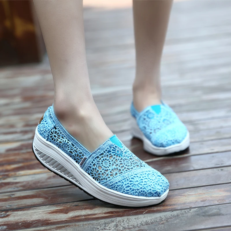 

Female Walking Shoes Fashion Laces Design Women Platform Shoes Breathable Height Increasing Woman Sneakers Chaussure Femme