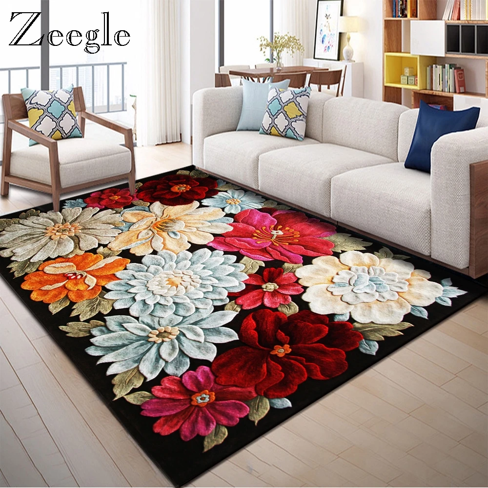 Zeegle الشمال نمط نمط السجاد لغرفة المعيشة Bedoom بساط الأرضية عدم الانزلاق السجاد طفل غرفة بجانب حصيرة أريكة الجدول البساط دواسة باب