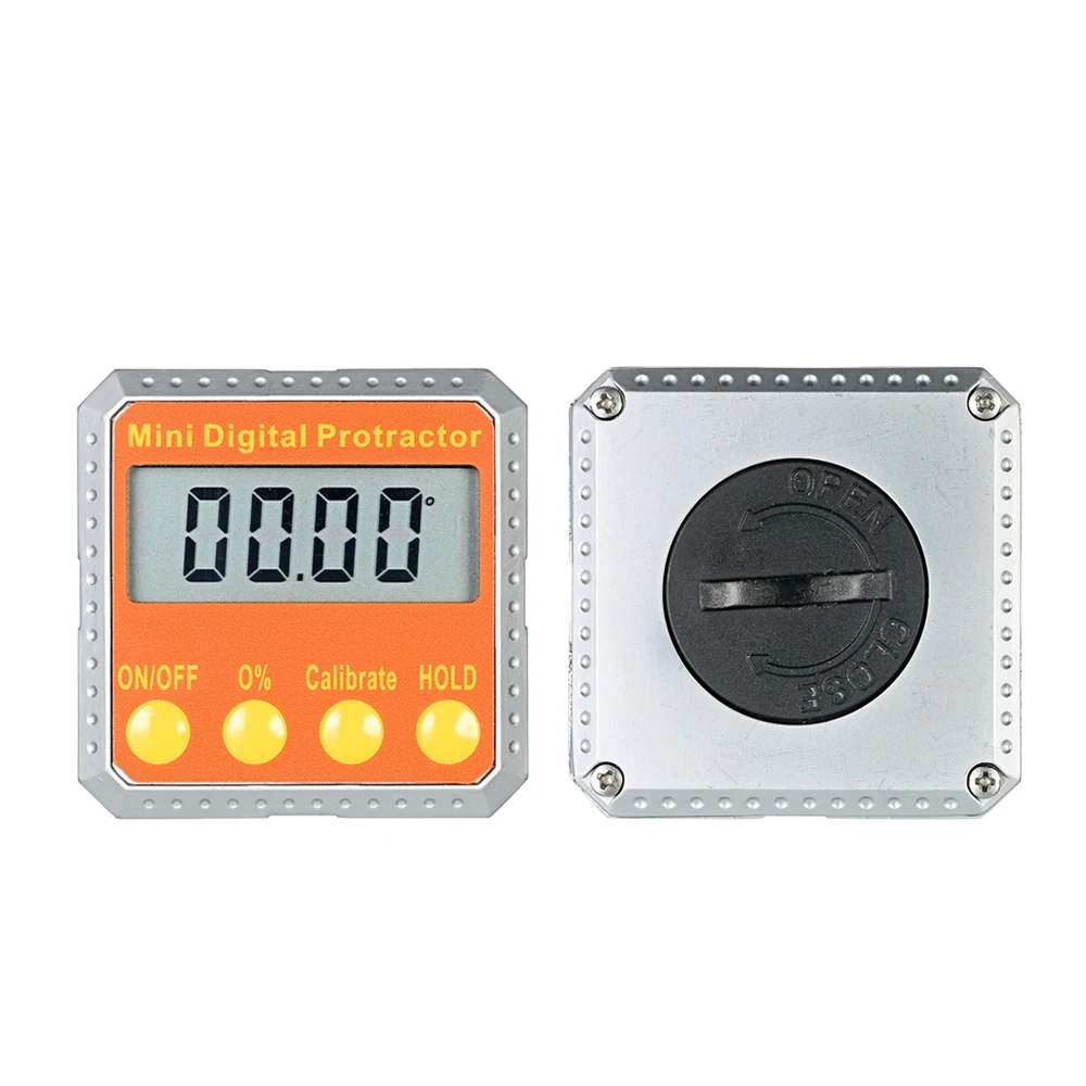 LCD Display Protractor Level Bevel Gauge Angle Mini Digital Gauge Angle Finder with Embedded Magnets