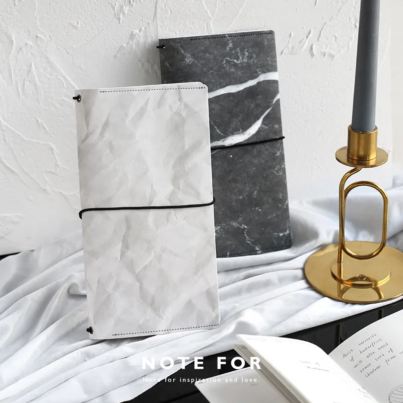 

Creative Traveller Journal Band Notebook Paper Diary 12.3*22.3cm 68P DIY Monthly+Weekly Plan Free Shipping