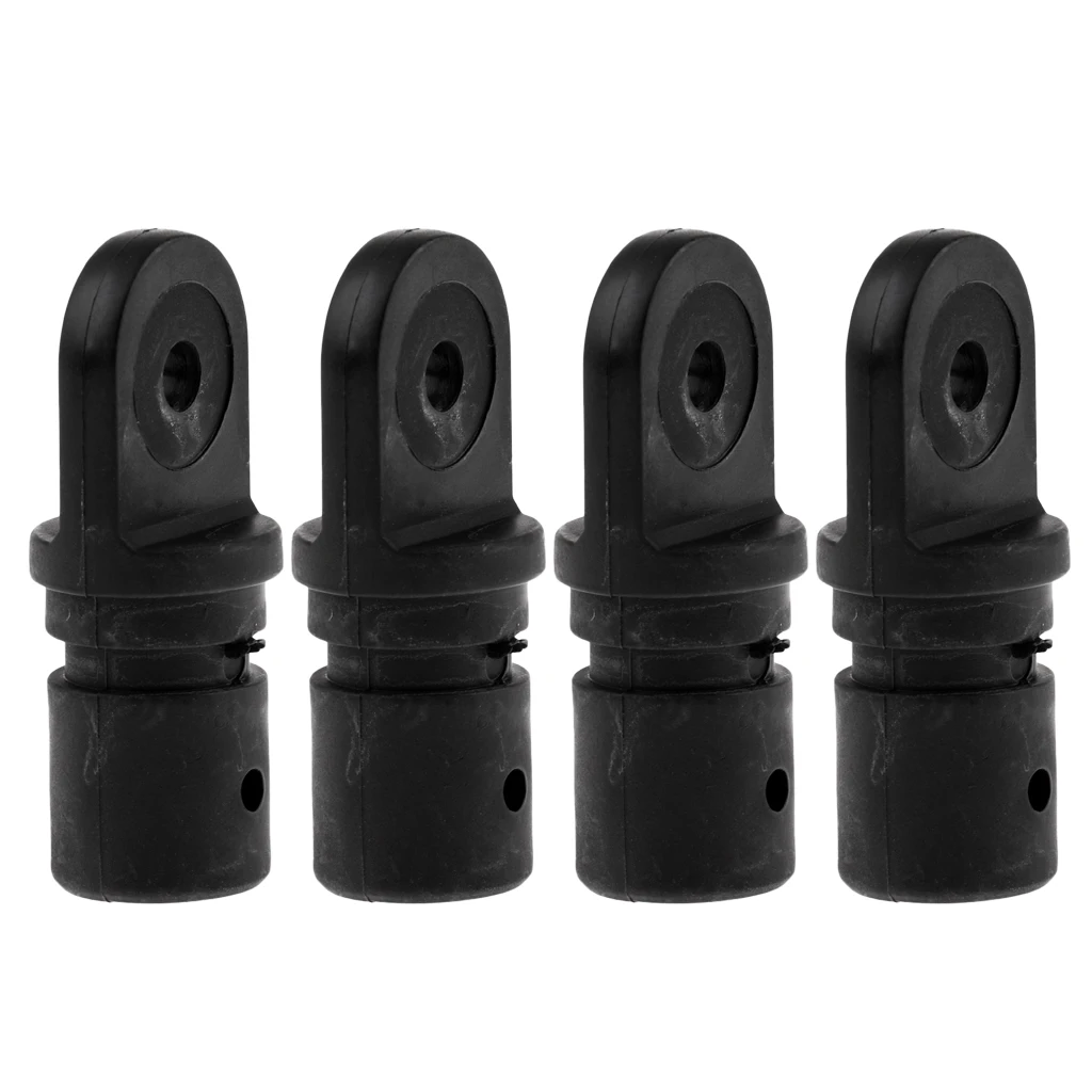 4xNylon Marine Boat Bimini Top Fitting 22mm Internal Insert Tube Eye End Cap