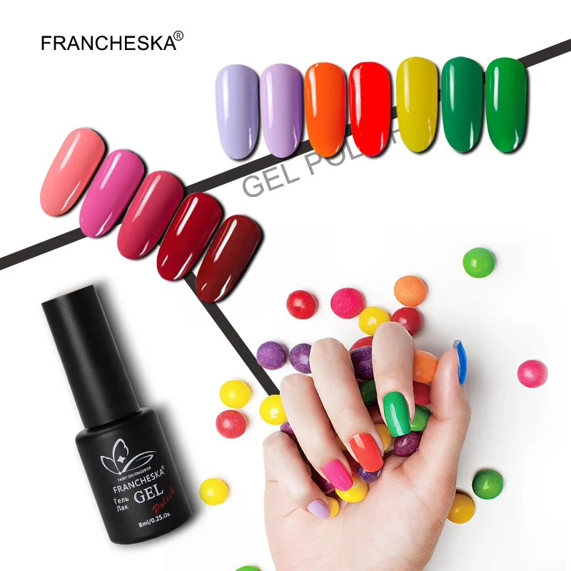Francheska украшения ногтей красочные личная гигиена гель косметический лак nail Art