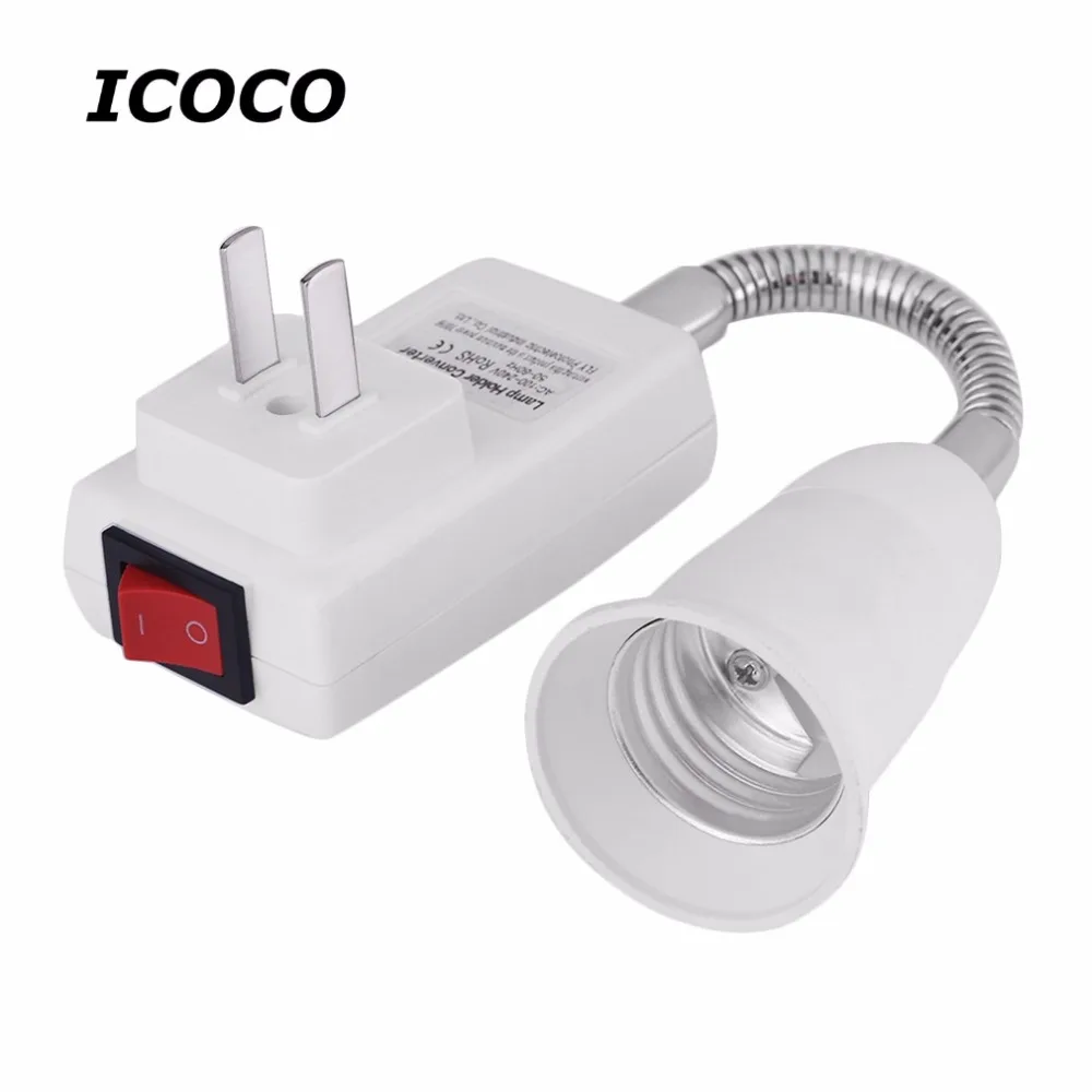 Practical E27 Lamp Bulbs Adapter Converter Flexible Extension Holder