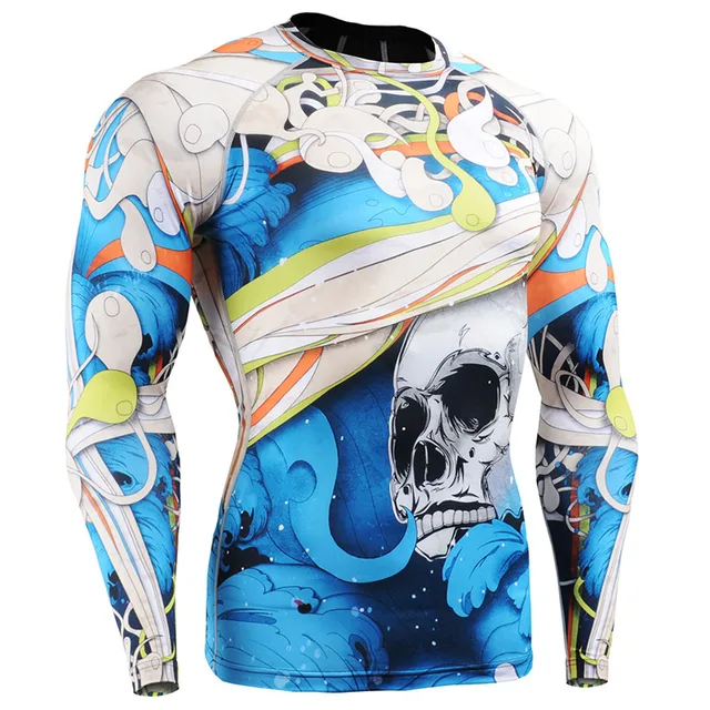 2016 slim fit football compression undershirts sublimation long sleeve