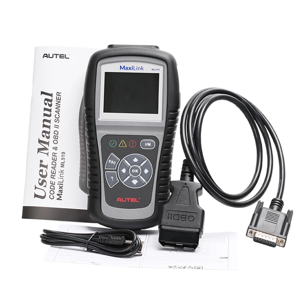 Новый AUTEL ML 519 AutoLink считыватель кодов неисправностей для всех OBD2 CAN EOBD JOBD|reader|can