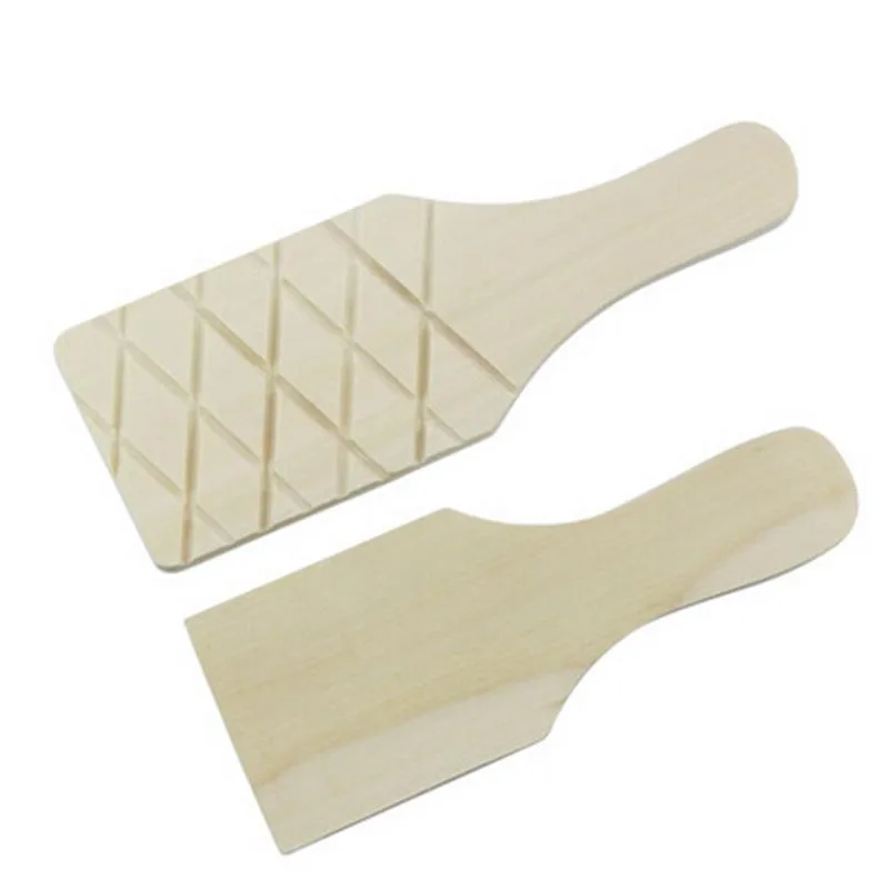 

Arc Grooved Ribbed Wooden Utensils Paddle Art Carving for Figurine Pottery Clay Plate Ceramics Fluted Paddle Tools