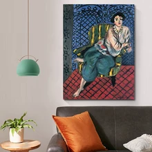 Póster al óleo Vintage para mujer sentado en una silla, cuadros en lienzo impresos, marco de madera, imágenes artísticas de pared para la decoración del hogar de la sala de estar