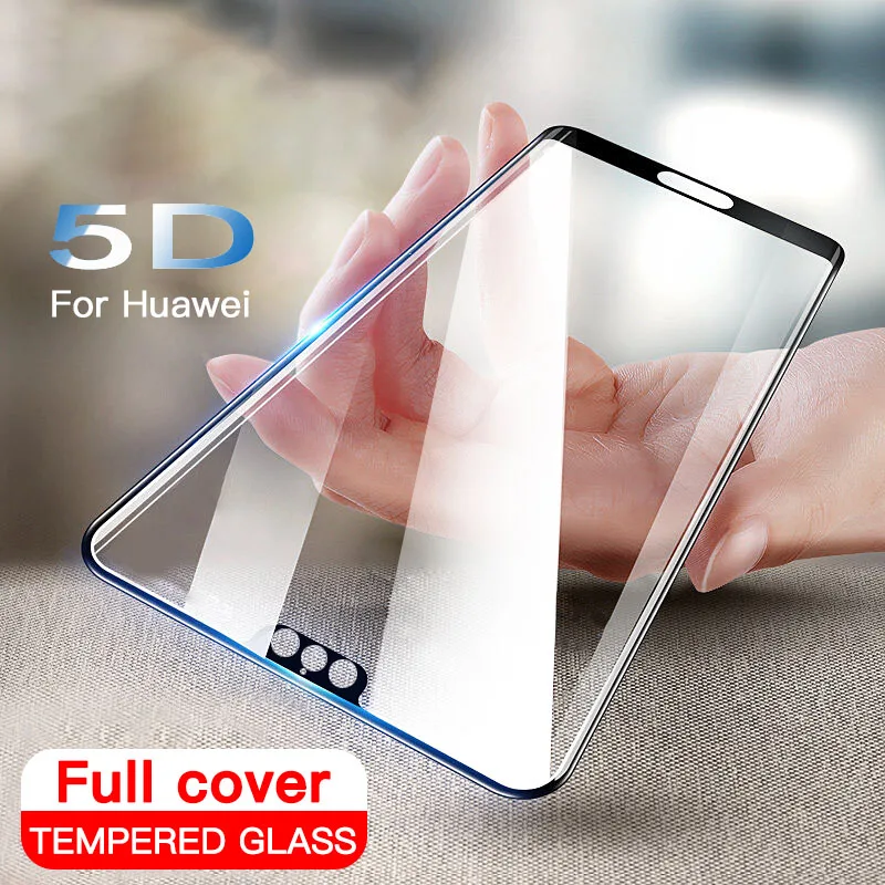 5D полное покрытие закаленное Стекло для huawei P20 Pro P10 Lite Экран протектор Honor 9 10