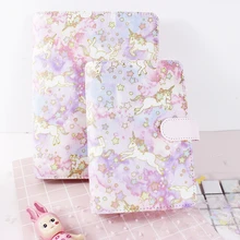 Unicorn Notebook A5 Soft Cloth loose spiral notebook A6 with Planner Filler Paper the Office and School Supplies Stationery Set a5 journal refills notebook filler paper narrow ruled 2017 planner to do list office supplies stationery 45 sheets