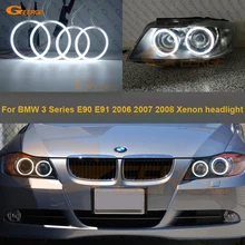 Для BMW 3 серии E90 E91 2005 2006 2007 2008 ксеноновые фары отличное Ультра яркое освещение CCFL ангельские глазки комплект Halo Кольцо