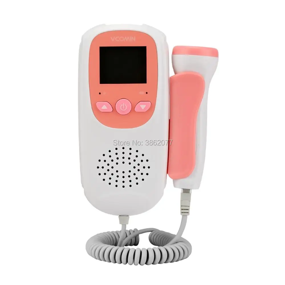  Vcomin Fetal Doppler hand-hold Pocket portable sound Baby heart pregnancy Ultrasound fetal doppler 