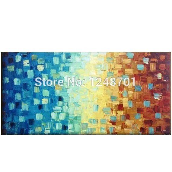 Abstract art original Oil Painting Impasto Palette Knife fine thick textured art on Canvas