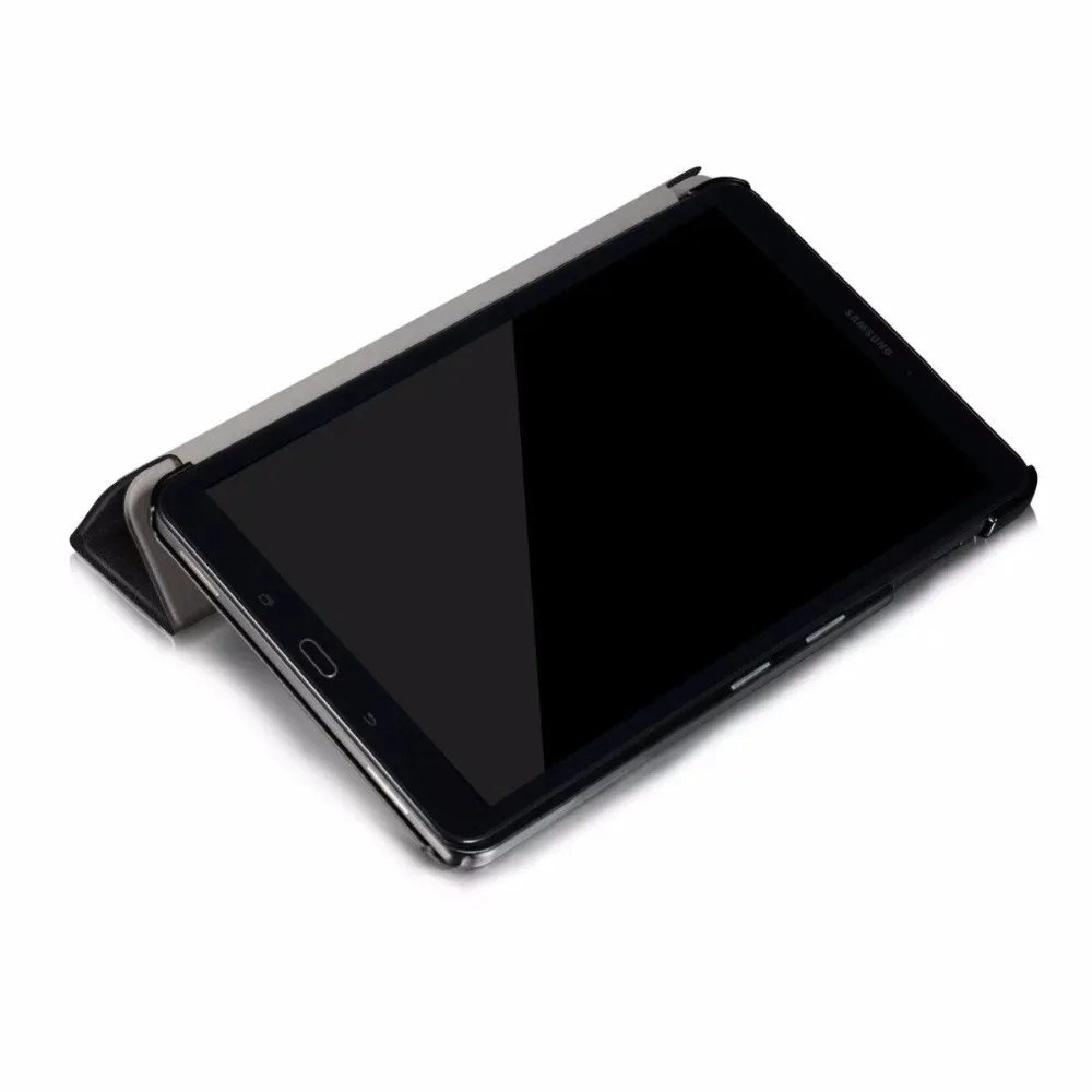 Планшет Folio Stand из искусственной кожи чехол защитный чехол для samsung Galaxy Tab A A6 10,1 P580 P585 10,1 ультра тонкий флип-чехол+ ручка