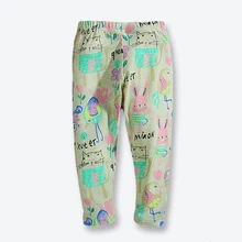 Новое поступление осенние леггинсы для девочки х б принт из мультфильмов брюки-карандаш для девочки леггинсы высокого качества для девочки 1-6 лет