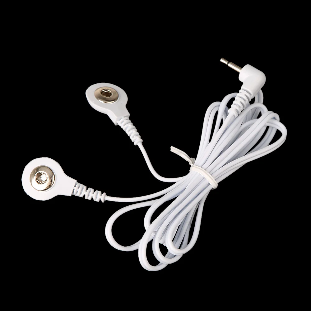 

With 2/4 Buttons Electrode Lead Wires Connecting Cables For Digital TENS Therapy Massage Machine Massager 2.5mm Plug