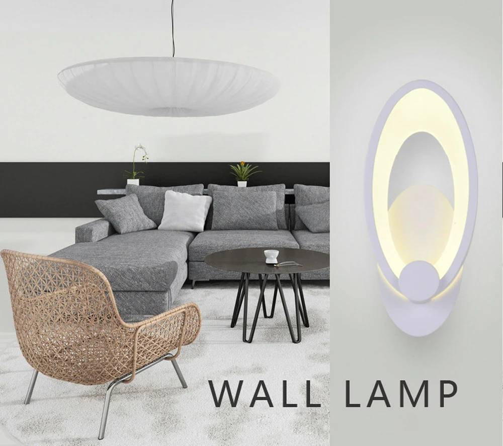 GO OCEAN Wall Lamps Bed Room Lights 9W 18W White Modern Bathroom Lights LED Sconce Wall Lamps Bedside Indoor Lighting (15)