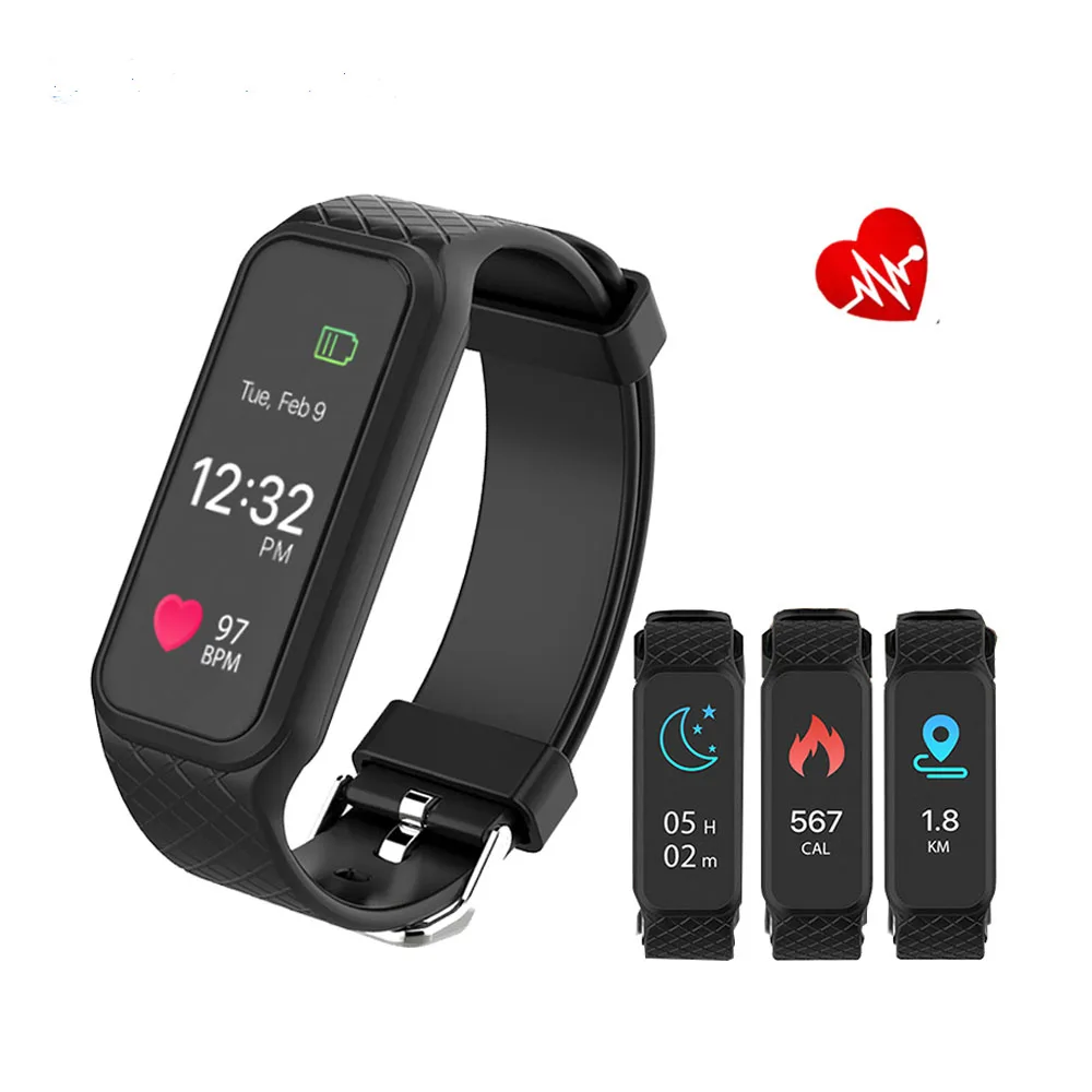 Volemer L38I Bluetooth Sports Smart Band 16million Full color TFT LCD Screen Dynamic Heart Rate Smart