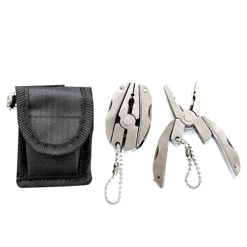 

Pocket Size Foldable Multi-functional Pliers Outdoor Mini Portable Folding Clamp Keychain Hiking Camping Adventure Survive Tool