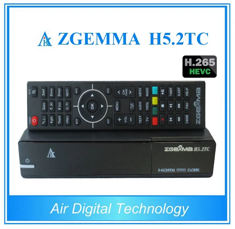 

2pcs/lot 2017 Newest Official Version ZGEMMA H5.2TC Multistream Satellite/Cable Receiver H.265 DVB-S2+2*DVB-T2/C Dual Tuners