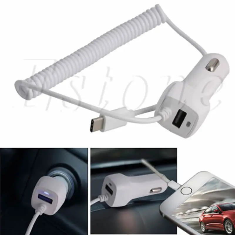 

5V 2.1A USB Type C Car Charger for OnePlus2 LG G5 Nexus 6P/5X Huawei P9/P9 Plus