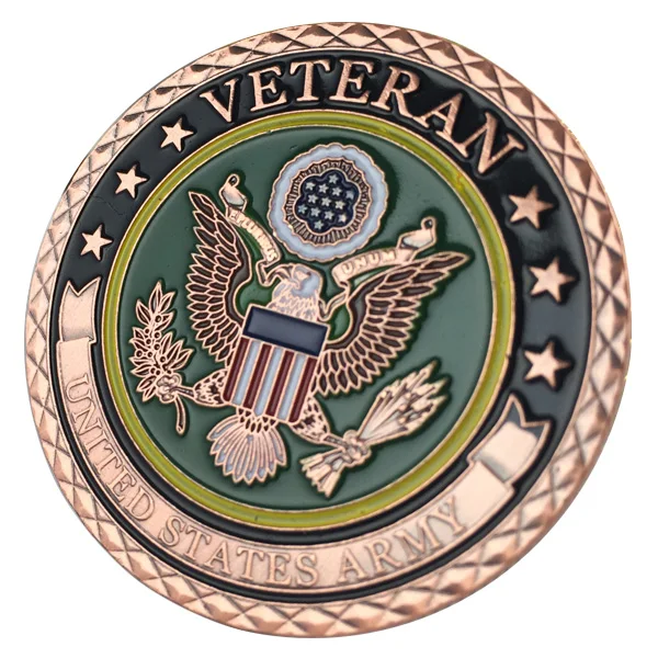 

Custom U.S. Air Force Veteran / USAF Antique Copper Plated Challenge COIN 5021#