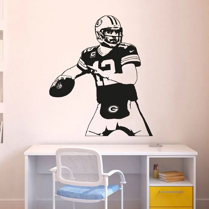Us 19 15 26 Off Green Bay Packers Decal Aaron Rodgers Wall Art Decor Sticker Vinyl Poster Mural Removable Home In Stickers Us 19 15 26 Off Green Bay Packers Decal Aaron Rodgers Wall Art Decor Sticker Vinyl Poster Mural Removable Home In Stickers