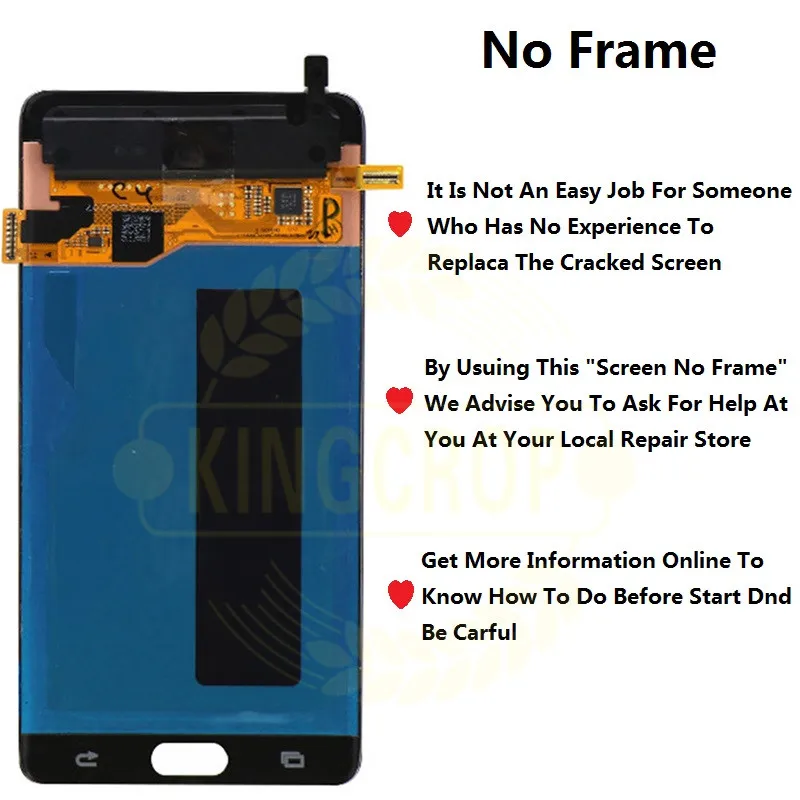 Для samsung Galaxy Note Fan Edition lcd N935FD дисплей сенсорный экран с рамкой дигитайзер для samsung Note FE lcd note 7 N930