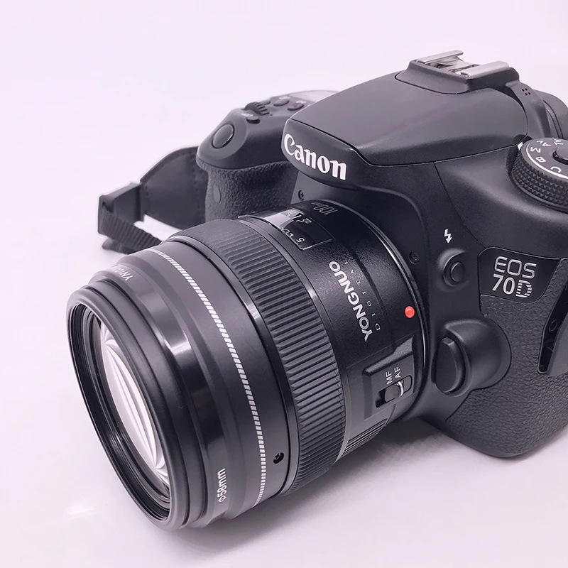 YONGNUO 100 мм объектив yn100мм F2.0 AF/MF с фиксированным фокусом для камеры Canon EOS Rebel 1300D T6 760D