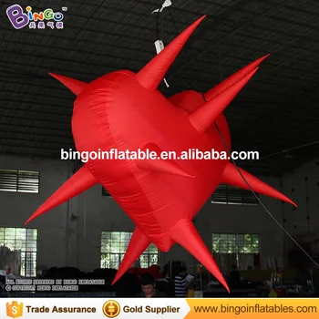 

Free delivery 1.2M inflatable heart with thorn for party decoration customized blow up hurted heart model toy for Valentine