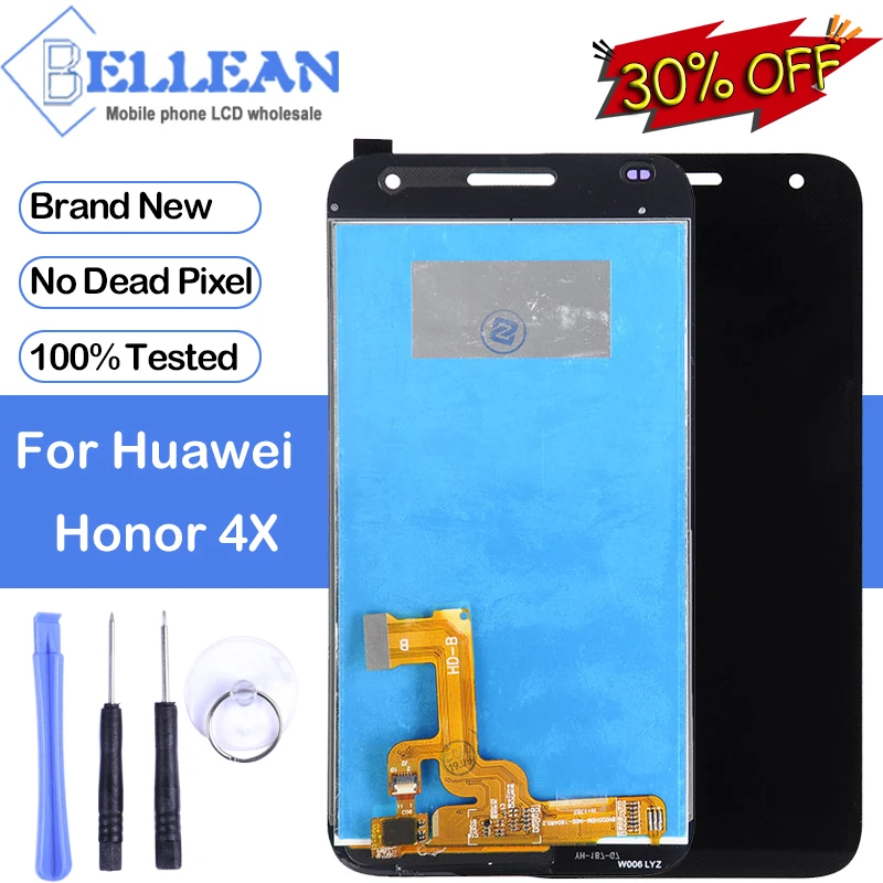 

Dinamico Promotion For Huawei Honor 4X LCD With Touch Screen Digitizer Sensor Glass Assembly Glory Play 4X Display With Tools
