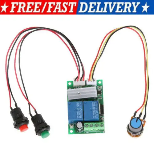 3A 6 V-24 V DC регулятор скорости двигателя Лер ШИМ-регулятор реверсивный переключатель