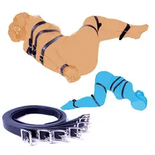 7Pcs Female Faux Leather Harness Body Bondage Belt Hand Leg Restraints BDSM for Women Adult Sex Toys for Couples Sex shop
