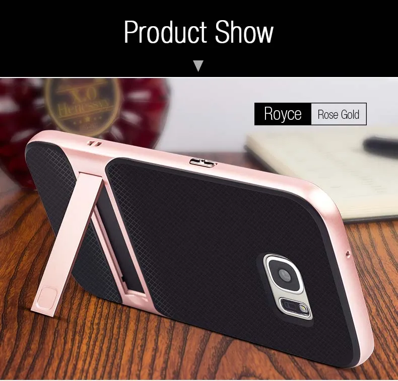 Híbrido para Samsung Capa de Silicone 360 de Proteção Brand Novidades Case Galaxy 3d Kickstand 5.1 Tpu pc Integral Samsungs7 Galaxys7 Funda s7 13 Bolsas de telefone