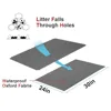 Atrapador de arena de doble capa para gatos alfombra de cama Gato antideslizante, fácil limpieza, protege el suelo, cama para gatos ► Foto 2/6