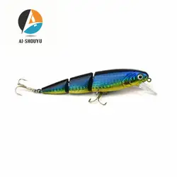 AI-SHOUYU 1 шт. 11 см 15 г высокое качество 3 секции Swimbait рыболовные приманку Жесткий прибалты плавающей гольян приманки искусственные приманки