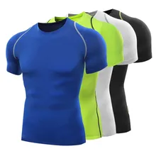 Режим Hommes однотонные футболки Тонкий спортивный костюм с круглым вырезом Спортивная, с коротким рукавом, футболки, верхняя одежда