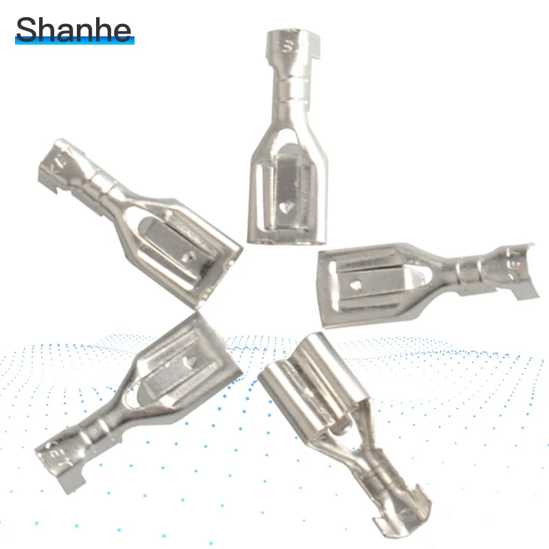 Обжимные клеммы 6 3 мм дюйма 50 шт.|connectors crimp terminals|crimp terminalconnector |