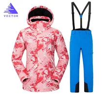 Winter Ski Suit Women Brands 2019 High Quality Ski Jacket+Pants Snow Warm Waterproof Windproof Winter Female Snowboarding Suits winter ski suit women new 2018 high quality ski jacket pants snow warm waterproof windproof skiing snowboarding suits brands