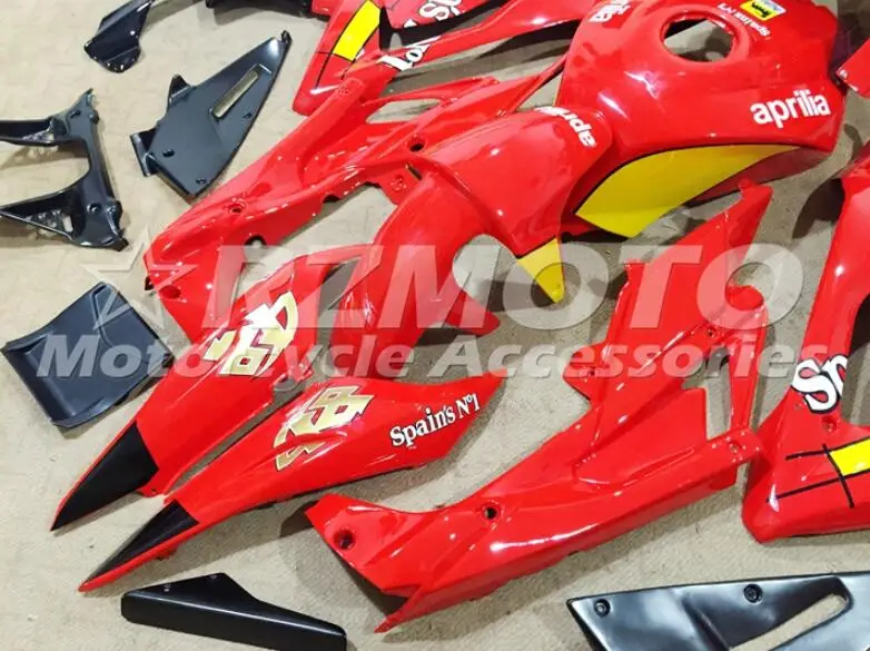 Литья под давлением ABS Полный комплект обтекателя подходит для Aprilia RS125 06 07 08 09 10 11 RS 125 2006 2007 2011, милое красное