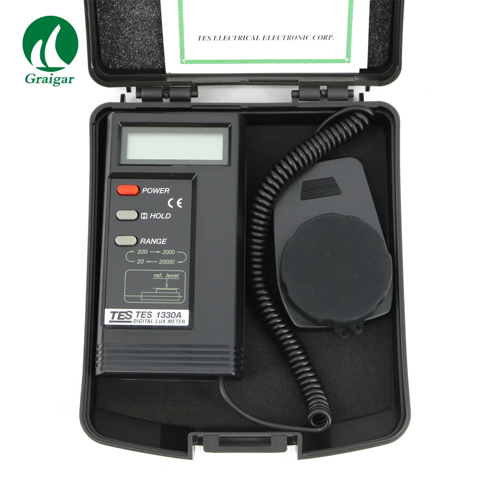 

Digital Lux Meter TES-1330A Light Luminance Luxmeter