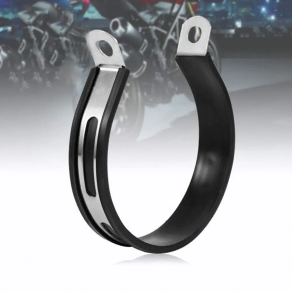 

2018 Universal Motorcycle Exhaust Muffler Pipe Bracket Clip Fasten Support Silencer Pipe Bracket Hanger Band