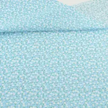 Синий хлопок Ткань лоскутное Ткань S Жир Квартал Вышивание ткань telas Tecido ткани ремесла Куклы текстильная Тильда Белый цветок Дизайн