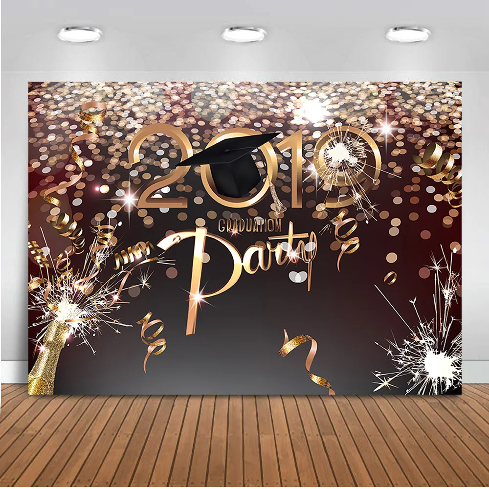 Neoback 2021 Birthday Party  Backdrop  for Photography Glitter Graduation 