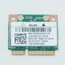 QCWB335 DW1705 C3Y4J беспроводная Wi-Fi WLAN карта+ Bluetooth для DELL Inspiron 5721 5521 3521 3137 15V(3537) 17R(5721) 15(3521) ноутбук