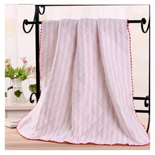 Buy 2018 Baby Blanket Children's bath towel Cotton Multi-layer Thick Newborn Swaddling Autumn Baby Swaddle Bedding Warm quilt Free Shipping
