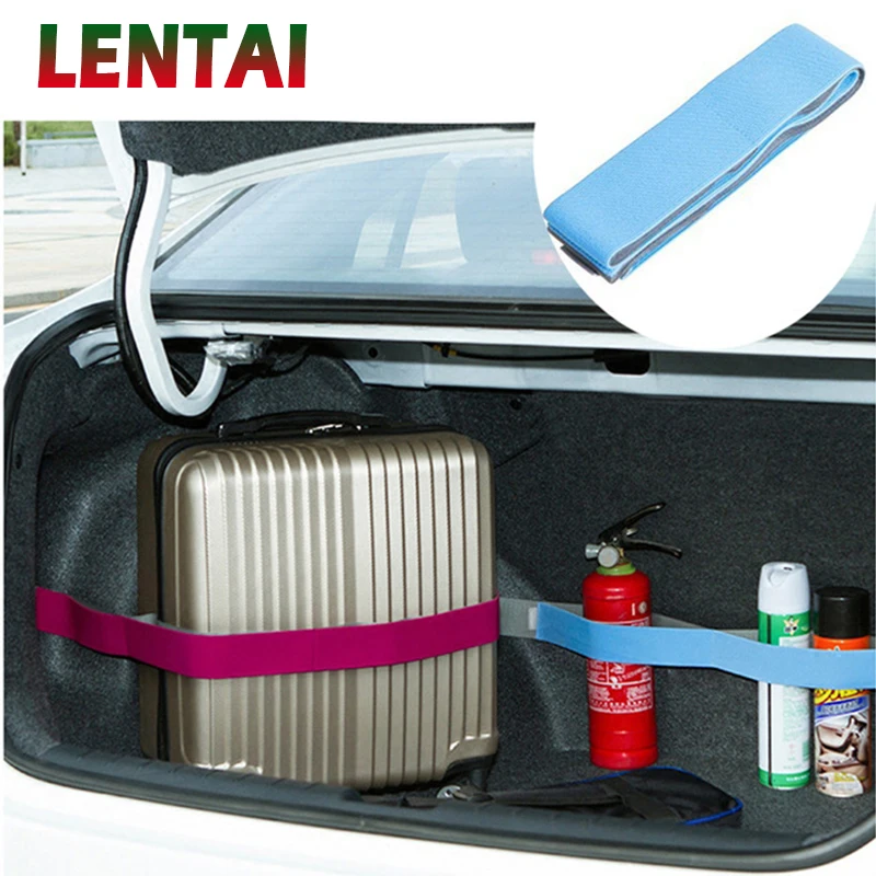 

LENTAI For Peugeot 206 307 407 308 207 508 3008 2017 208 2008 Seat leon ibiza Land Rover Car stickers Trunk Storage fixed strap