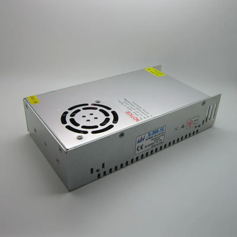 1 шт. AC 100-240 В DC 12 В 30A 360 Вт трансформатор переключатель питания адаптер питания 12 В вольт для светодиодной ленты CCTV камеры 3d принтер
