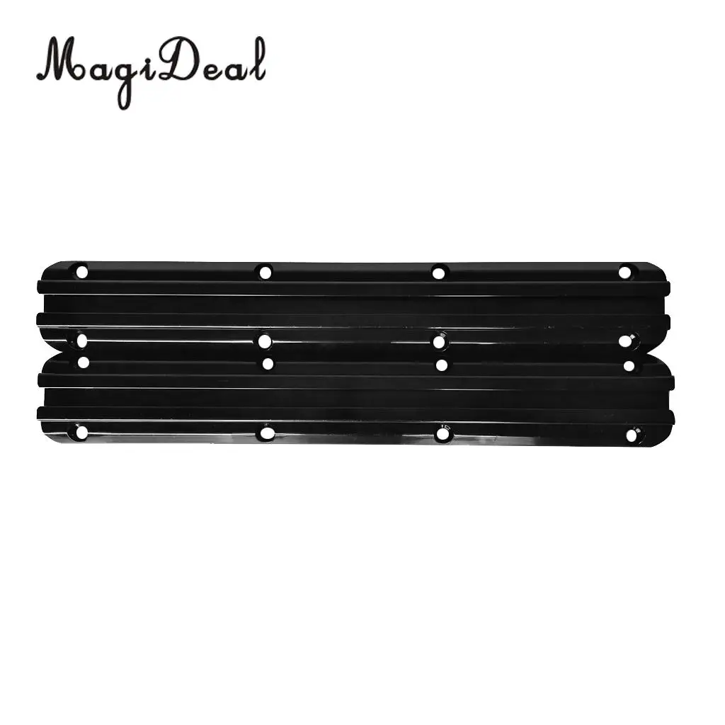 Aluminum Pair 12 inch Rail Hold Mount with Screws Mounting Hardware for Kayak Boat Dinghy Fishing Pole Rod Holder Accessories