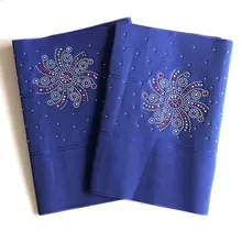 ASO OKE Headtie Африканский гелевый головной убор ASO OKE с камнями шарф для обертывания дизайн 6 цветов для женщин fashionable-LH30